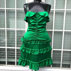 Real Silk Emerald Dress.